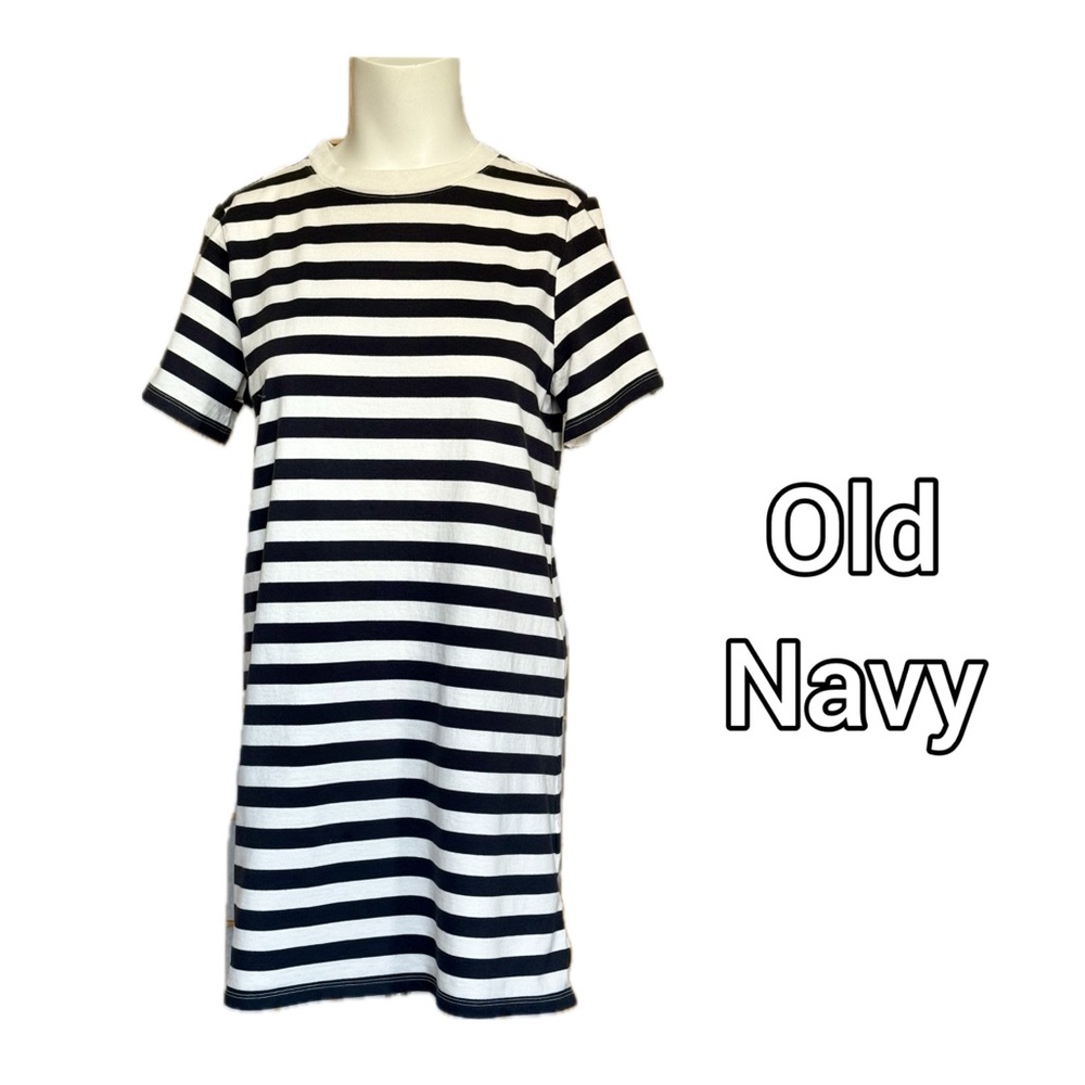 Old Navy Striped Black and White Dress